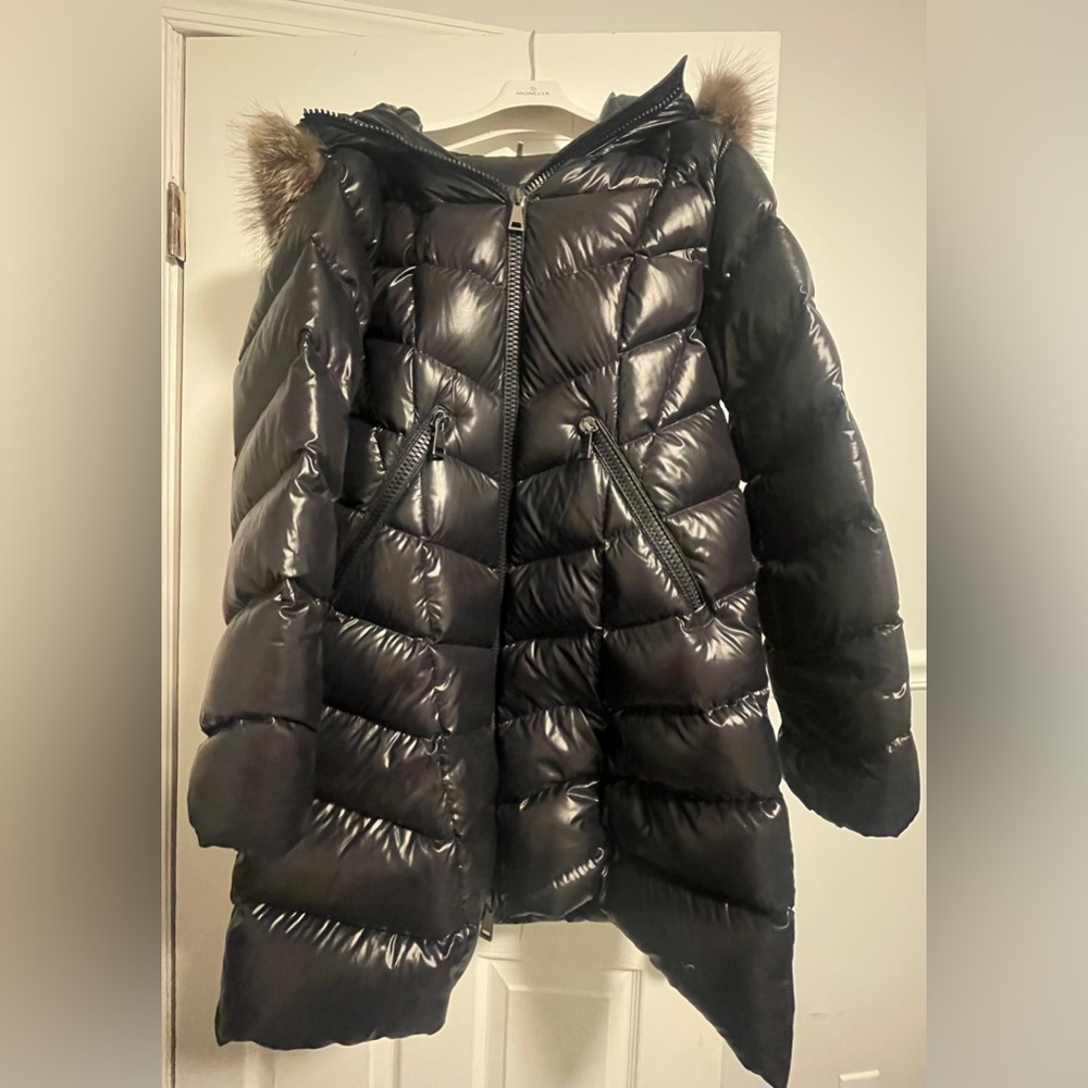 Moncler Fulmarus Trimmed Hooded Long Down Puffer Coat